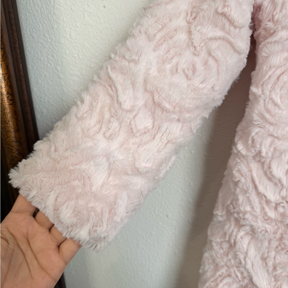 Juicy Couture Girls Faux Fur Pink Coat Size 6 - Picture 6 of 11
